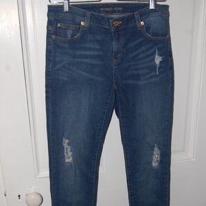 Michael Kors distressed skinny jeans